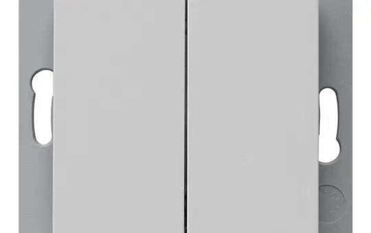 GIRA 2422015 EnOcean-Funk-Wandsender batterielos System 55 2-fach | grau matt