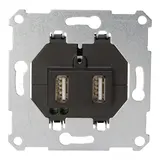 KOPP 296101185 USB-Spannungsversorgung 2x USB A, 1,05 A | schwarz matt