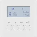 BERKER 85745229 KNX-RF-Zeitschaltuhr quicklink Q.1/Q.3 mit Display | polarweiß samt