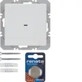 BERKER 85655229 KNX-RF-Wandsender flach Q.1/Q.3 1-fach | polarweiß samt