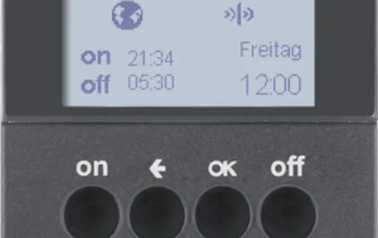 BERKER 85745285 KNX-RF-Zeitschaltuhr quicklink S.1/B.3/B.7 mit Display | anthrazit matt