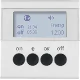 BERKER 85745289 KNX-RF-Zeitschaltuhr quicklink S.1/B.3/B.7 mit Display | polarweiß glänzend