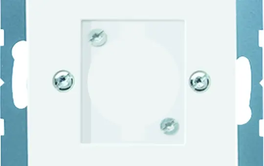 JUNG A568-1BFWW Abdeckung für XLR-Steckverbinder Serie A D-Serie | alpinweiß