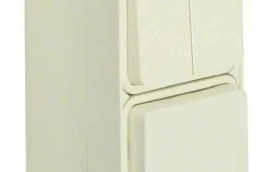 BERKER 47903512 SCHUKO-Aufputzkombination W.1 senkrecht | polarweiß matt