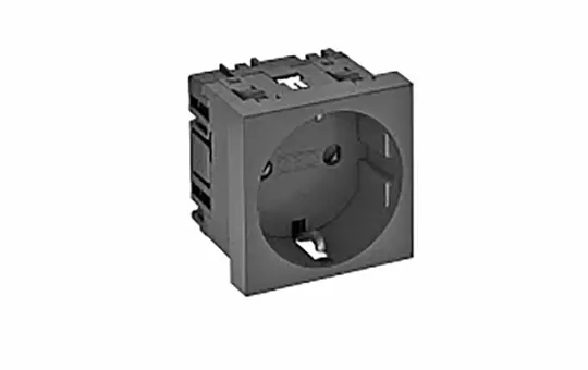 OBO BETTERMANN 6120016 Steckdose Modul 45 1-fach | schwarz