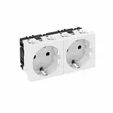 OBO BETTERMANN 6120022 Steckdose Modul 45 2-fach | reinweiß