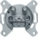 BERKER 459410 Antennendose 4-fach, TWIN-SAT, Einzel, DC-durchl.