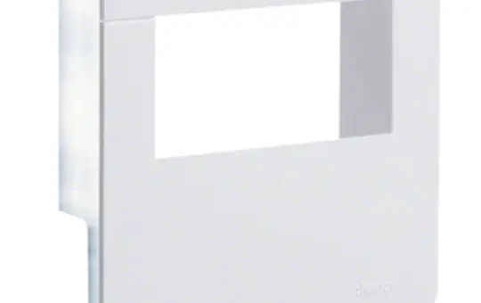 HAGER SL200809329016 Geräteträger-Technikteil Cat. 6a, 2-fach | verkehrsweiß | 20x80 mm