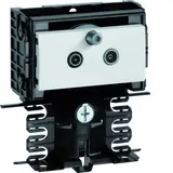 HAGER SL200809489016 Geräteträger-Technikteil Satelliten-Durchgangsdose | verkehrsweiß | 20x80 mm