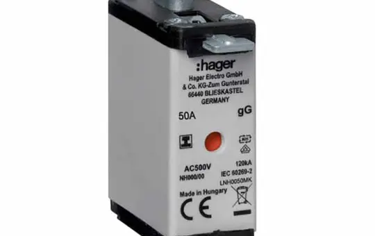 HAGER LNH0050MK NH000-Sicherung 1x50 A