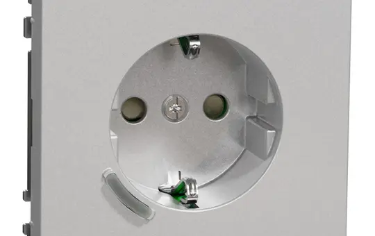 MERTEN MEG2380-6036 SCHUKO-Steckdose Design Wiser Connected | edelstahl