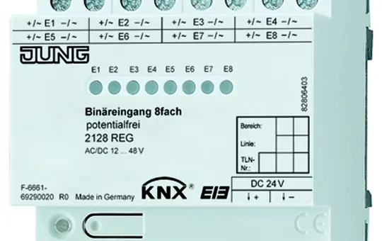 JUNG 2128REG KNX-Binäreingang 8-fach