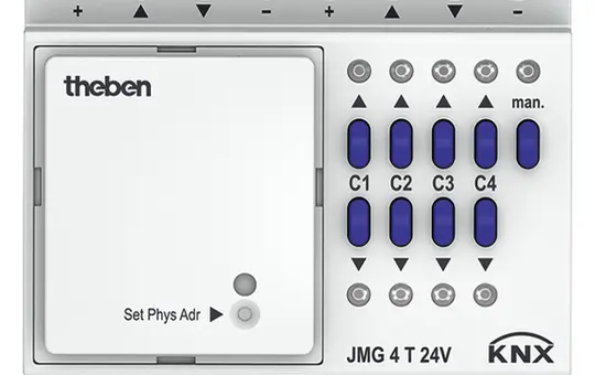 THEBEN JMG 4 T 24V KNX-Jalousieaktor MIX2 4-fach, Grundmodul