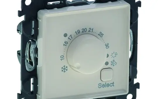 LEGRAND 752233 Raumtemperaturregler Valena Life Wechsler, 230 V, 8 A | mandelweiß