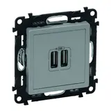 LEGRAND 753312 Valena Life INMATIC Einsatz USB-A, 1,5 A | aluminium