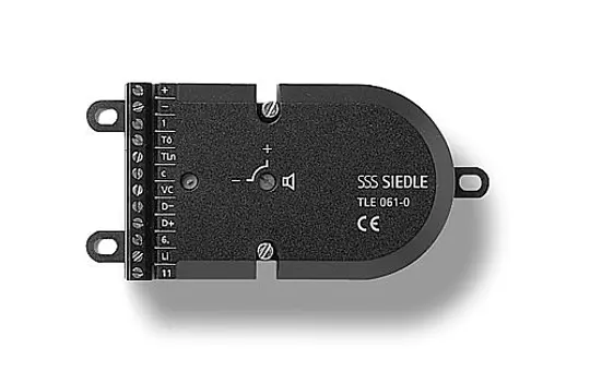 SIEDLE TLE 061-01 Einbautürlautsprecher-Modul für 1+n Standard | schwarz
