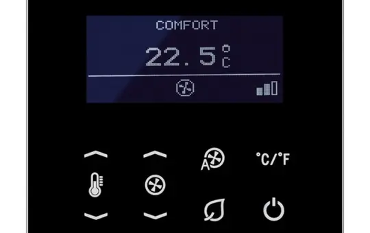 JUNG TRDLS9248SW KNX-Raumtemperaturregler Serie LS Fan Coil | schwarz