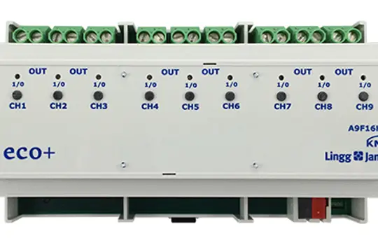 LINGG&JANKE 79235SEC KNX-Schaltaktor 16 A 9-fach, 200 µF, secure