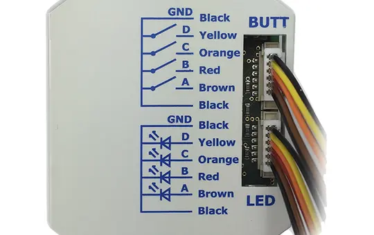 LINGG&JANKE 79881SEC KNX-Tasterschnittstelle 4-fach, 4 LED-Ausgänge, secure
