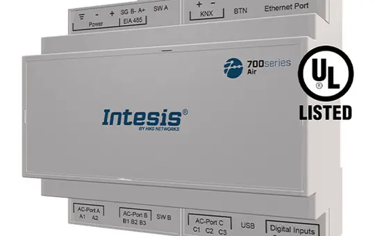 INTESIS IN770AIR00SO000 KNX-Klima-Gateway Multi-Brand, 64 IU/64 OU, 100 Gruppen