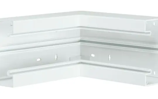 HAGER BR6513049016 tehalit Brüstungskanal-Inneneck 80 mm, Kunststoff | verkehrsweiß | 65x130 mm