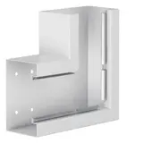 HAGER BRS8513059016 tehalit Brüstungskanal-Flachwinkel 80 mm, integriert, Stahlblech | verkehrsweiß | 83x130 mm