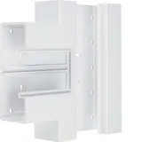 HAGER BR6517089016 tehalit Brüstungskanal-T-Stück 80 mm, Kunststoff | verkehrsweiß | 65x170 mm