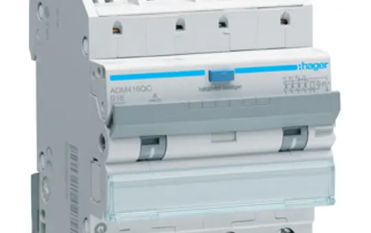 HAGER ADM416QC FI/LS-Schalter Typ A B-Char. 30 mA 4-pol. 16 A, QuickConnect