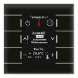 MDT BE-GBZS.01S KNX-Glasbedienzentrale Smart glas schwarz/schwarz