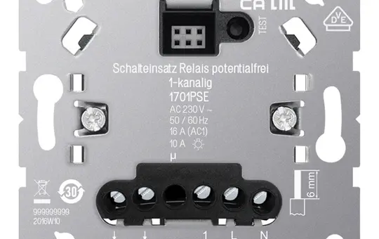 JUNG 1701 PSE Relaiseinsatz 1-fach, potentialfrei
