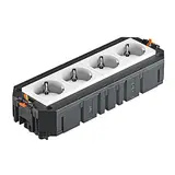 OBO BETTERMANN 7404682 Universalträger-SCHUKO-Steckdose 4-fach, UTC4 | reinweiß