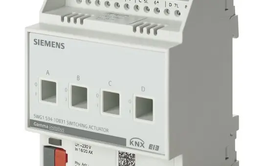 SIEMENS 5WG1532-1DB31 KNX-Schaltaktor 4-fach, 10 A