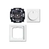 BUSCH-JAEGER 6523UJ-84-102 Drehdimmerset Future RLC, LED, 2-100 W | studioweiß