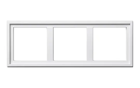 GIRA 131303 Montageadapter für Abdeckrahmen E2 3-fach | reinweiß glänzend