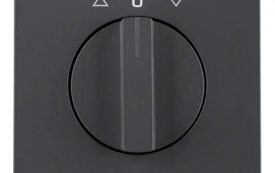 BERKER 1077710600 Jalousie-Drehschalterabdeckung K.1/K.5 Standard | anthrazit