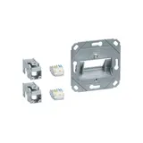 HAGER GMKSRJ45C6A2 Anschluss Modul RJ45 Cat.6a 2-fach