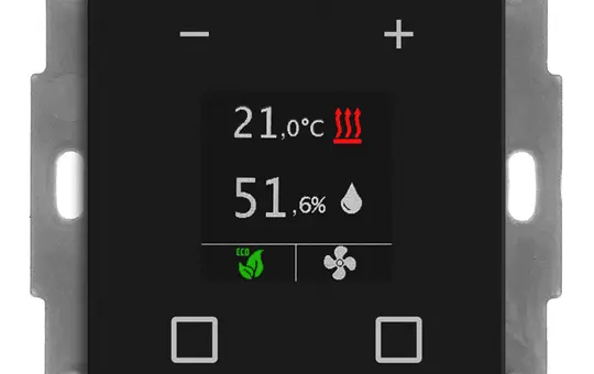 MDT SCN-RTR55S06.01 KNX-Raumtemperaturregler Smart 55 Raumtemperaturregler | schwarz matt