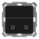 MDT SCN-BWM55T06.02 Bewegungsmelder 55, 2-fach, Temperaturs. | schwarz matt