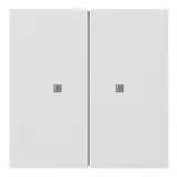 GIRA 5173112 KNX-Tastsensor Flächenschalter 2-fach | reinweiß glänzend