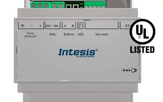 INTESIS INMBSDAL0640500 DALI-Modbus-Gateway TCP & RTU Master 64 Geräte, inkl. Onboard-Funktion