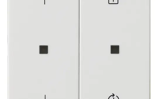 GIRA 549203 eNet Funk Bedienaufsatz System 55 Pfeile, Memory | reinweiß glänzend