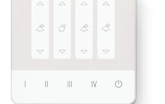 LUNATONE 24035410-PS-G02A DALI-2 Touchpanel 4 Szenen, 4 Gruppen (Dimmtasten), 70 mA
