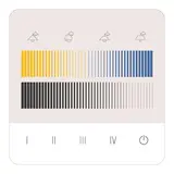 LUNATONE 24035410-PS-G04A DALI-2 Touchpanel 4 Szenen, 4 Gruppen, TW (Dimmen), 70 mA