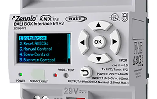 ZENNIO ZDID64V3 KNX-DALI-Gateway REG 1-fach, v3
