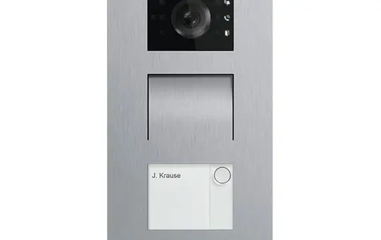 BUSCH-JAEGER A21381P1-S-03 Außenstation Video Welcome 1-fach, für Hörgeräteträger | edelstahl