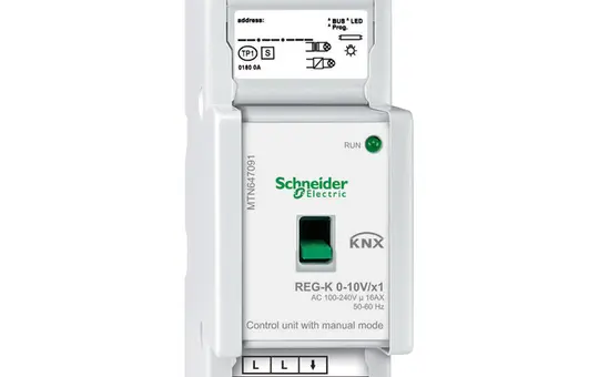 SCHNEIDER MTN647091 KNX-Dimmaktor 0-10 V 1-fach