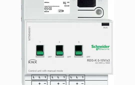 SCHNEIDER MTN646991 KNX-Dimmaktor 0-10 V 3-fach