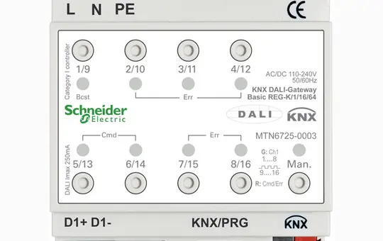 SCHNEIDER MTN6725-0003 KNX-DALI-Gateway Basic, 1 Kanal