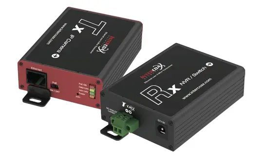 MOBOTIX Mx-A-ETP1A-2601-SET Mediakonverter-Set Ethernet(PoE+) – Zweidraht