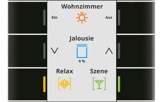 MDT BE-GT20S.02S KNX-Glastaster II Smart Standard | glas schwarz/schwarz